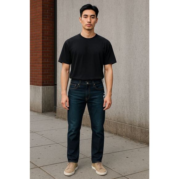 Lee Men's  Straight Tapered Demin Jeans - Picture 1 of 6